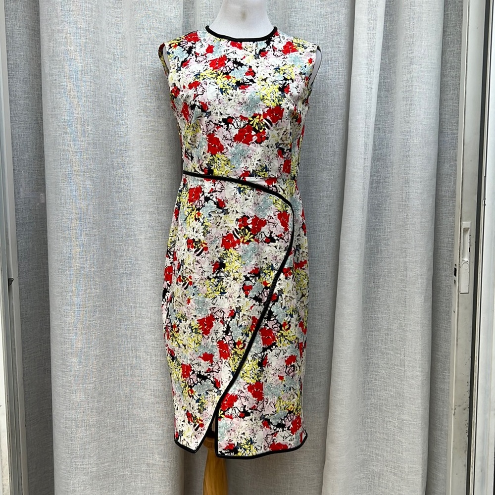 Erdem floral stretchy sheath dress